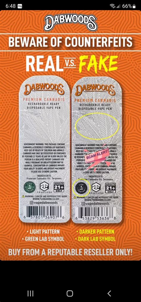dabwoods real vs fake